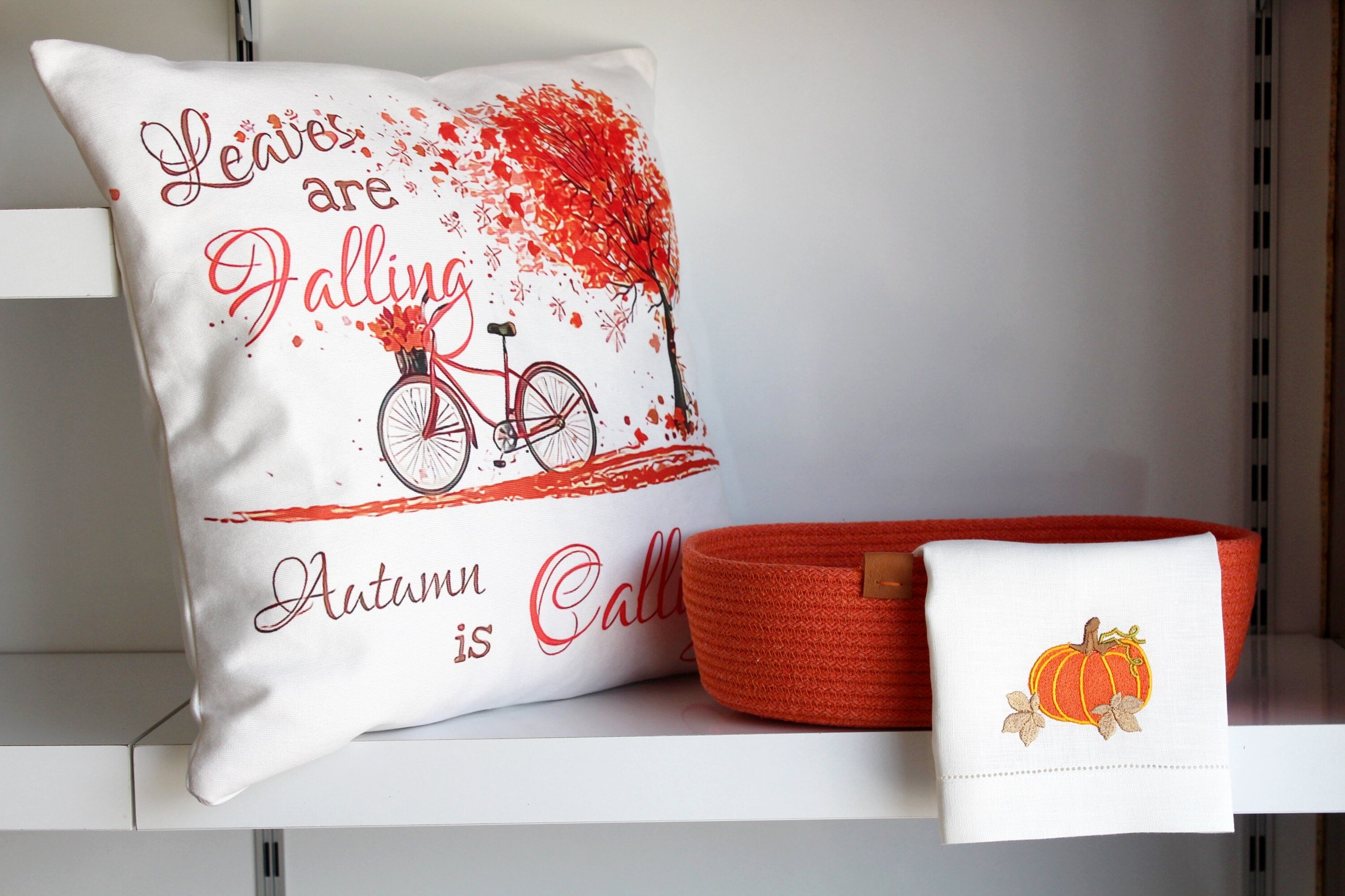 Cotton Rope Towel Basket for Bathroom, Cotton Rope Organizer, Organic Cotton Cord Basket, Handmade Cotton Storage Basket, Orange Cord Basket