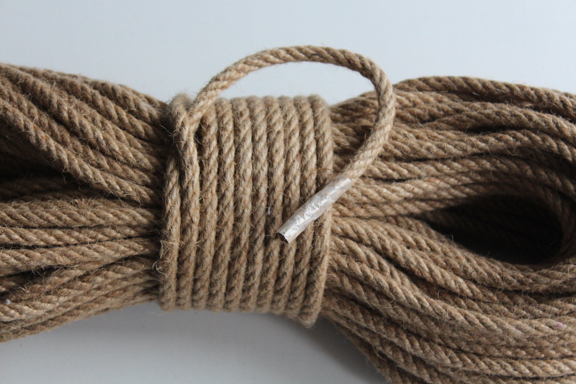 100% Natural Jute Hessian Rope, Organic Jute Rope, Jute Cord Yarn, Raw Jute Bondage Rope, 6mm Unprocessed Jute, Handmade Jute Shibari Rope