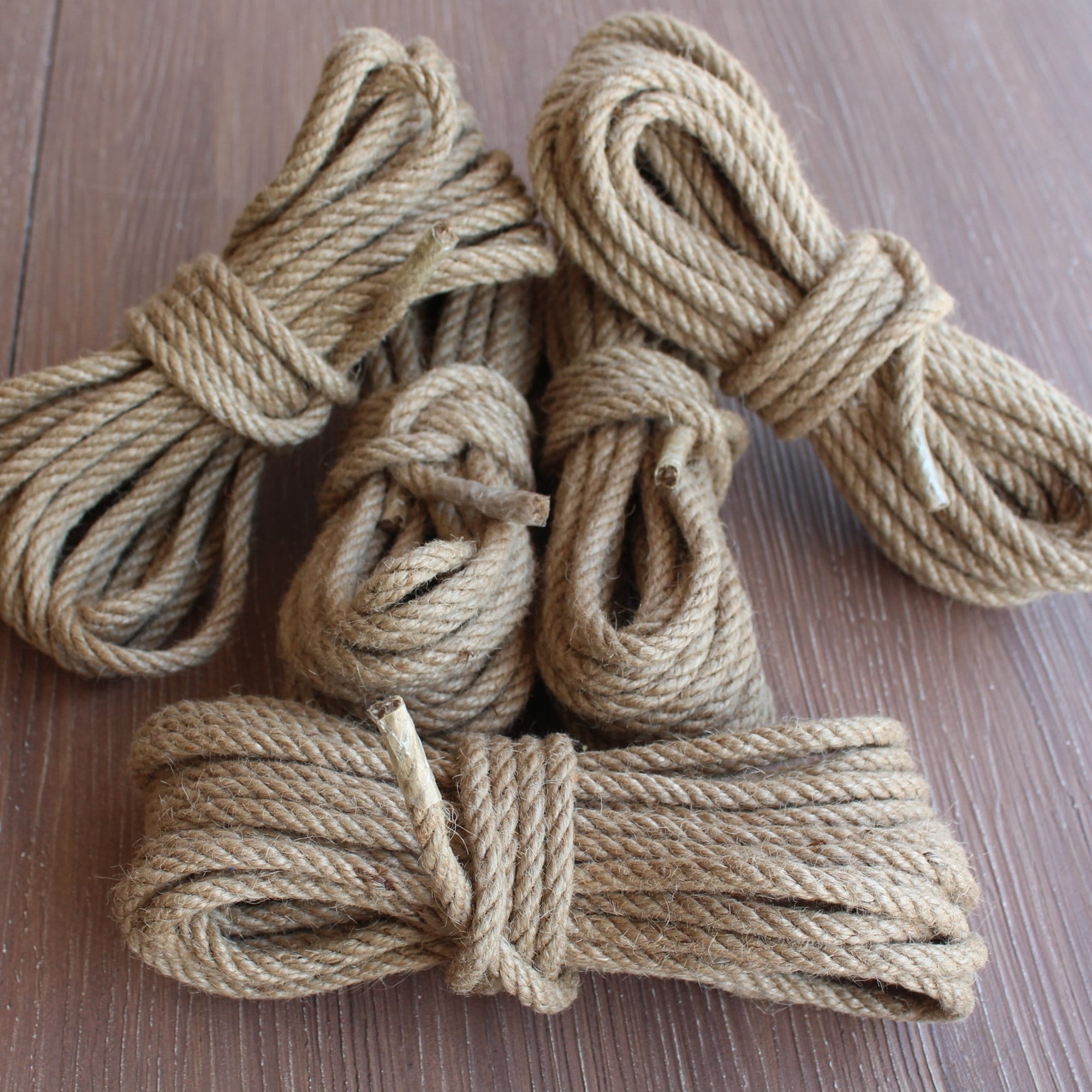 100% Natural Jute Hessian Rope, Organic Jute Rope, Jute Cord Yarn, Raw Jute Bondage Rope, 6mm Unprocessed Jute, Handmade Jute Shibari Rope