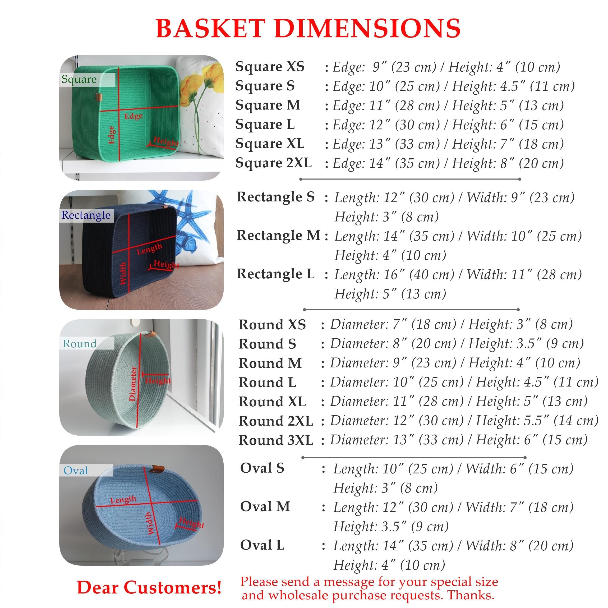 Cotton Cord Basket for Housewarming Gift, Square Cotton Rope Basket, Rope Basket for Child Room Organizer, Baskets for Kitchen Decoration